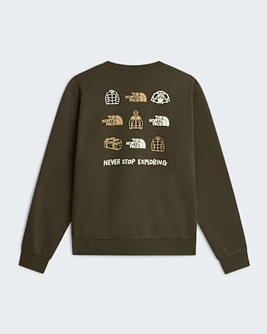 Sweat standard Outdoor Graphic 2 pour homme TNF New Taupe Green alt1