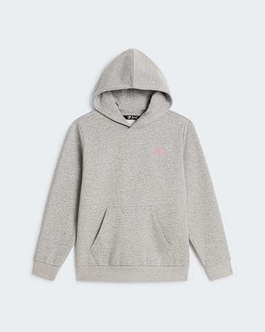 Teenager Relaxed Lifestyle Regular Graphic Hoodie TNF TNF Pale Grey Heather hero