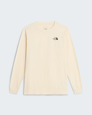 Herren Evolution Core Dome Regular LangarmTShirt TNF White Dune hero