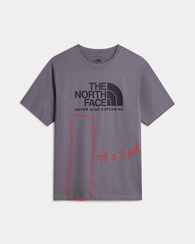 Tshirt standard Evolution Front Throwback pour homme TNF Smoked Pearl hero