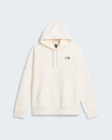 Mens Outdoor Regular Graphic 1 Hoodie TNF White Dune hero