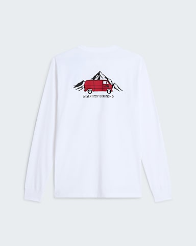Tshirt standard manches longues Outdoor Graphic 1 pour homme TNF TNF White alt1
