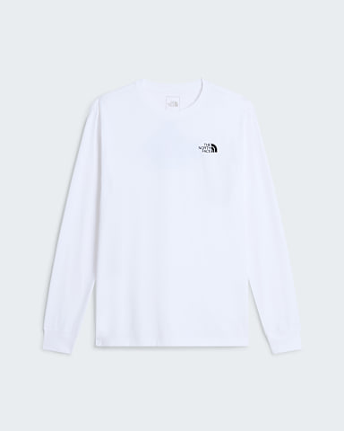 Tshirt standard manches longues Outdoor Graphic 1 pour homme TNF TNF White hero