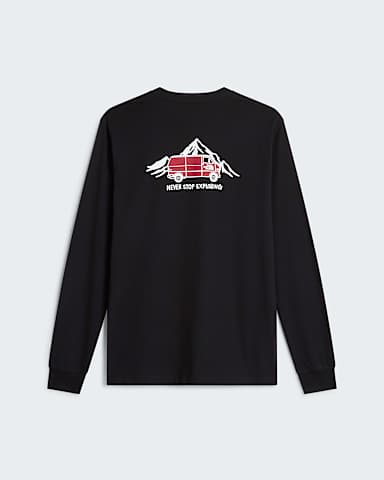 Triko s dlouhm rukvem a potiskem Outdoor Regular 1 pro pny TNF TNF Black alt1