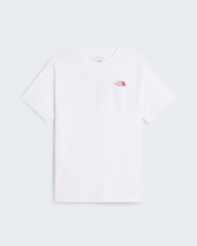Mens Mountain Sketch Regular Graphic TShirt TNF TNF White hero