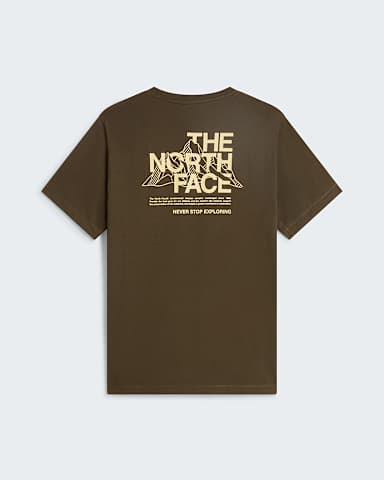 Tshirt standard Mountain Sketch Graphic pour homme TNF New Taupe Green alt1
