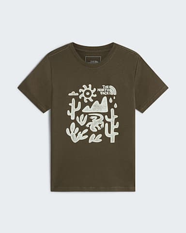 Tshirt standard Outdoor Graphic pour garon TNF New Taupe Green hero