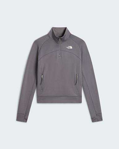 Felpa con cerniera a 14 Pioneer Peak da donna TNF Smoked Pearl hero