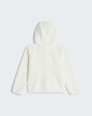 Campshirehoodie met volledige rits voor kinderen TNF White Dune alt1