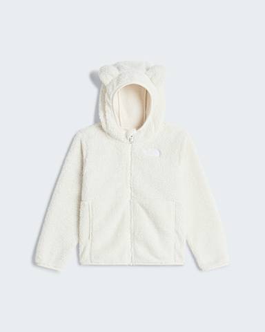 Campshirehoodie met volledige rits voor kinderen TNF White Dune hero