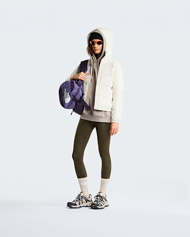 Womens Hydrenalite Down Hooded Jacket TNF White Dune alt1