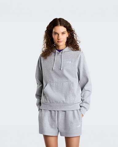 Damen Evolution Simple Dome Regular Hoodie TNF TNF Pale Grey Heather hero