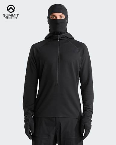 Summit DotKnit AMK Hooded Baselayer Unisex TNF TNF Black HERO
