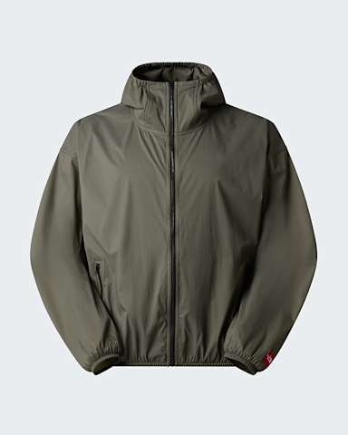 Unisex Red Box Packable Hooded Wind Jacket TNF New Taupe Green hero