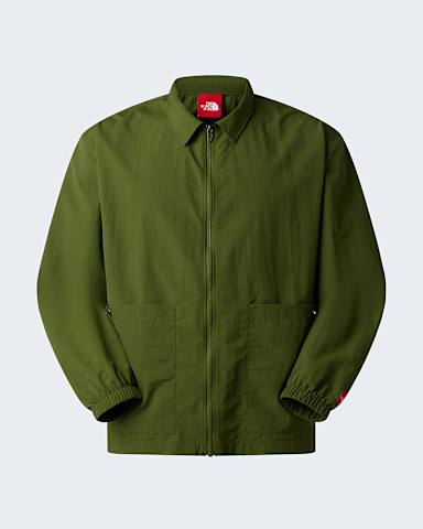 Unisex Red Box Nylon LongSleeve Shirt TNF Woodland Green hero