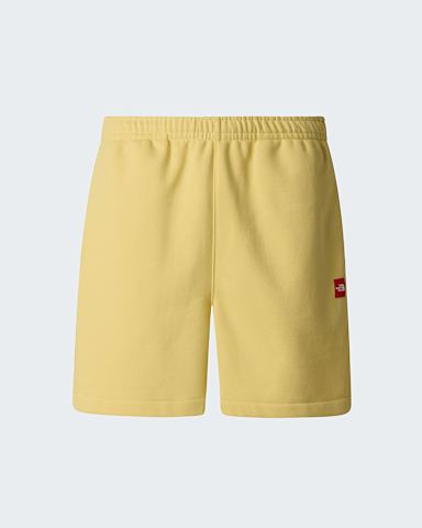 Unisex TNF Red Box Fleece Shorts TNF Honeyed Sand hero