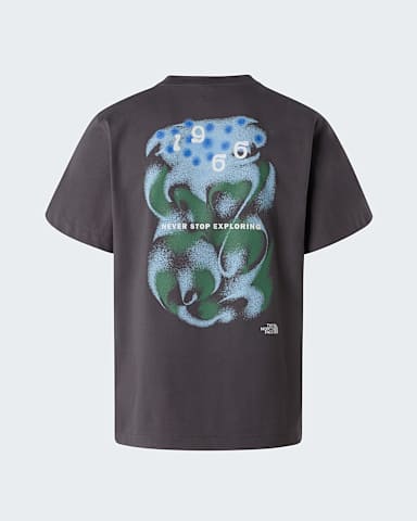 Uniseks 1966 Motion Relaxed Graphic Tshirt TNF Anthracite Grey alt1