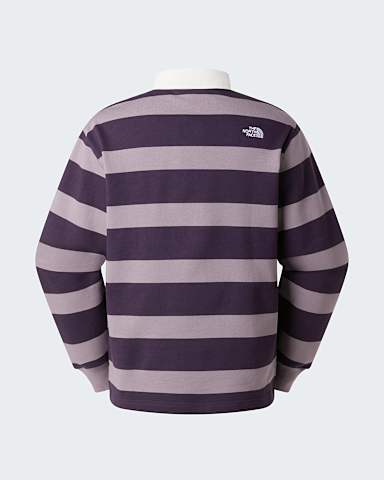 Sudadera tipo polo de rugby unisex TNF Transcendent GreyEndless Dusk alt1