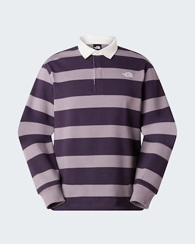 Sudadera tipo polo de rugby unisex TNF Transcendent GreyEndless Dusk hero