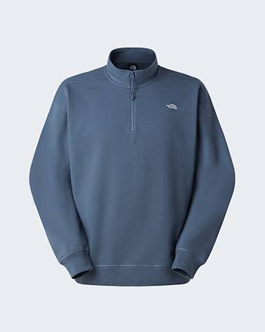 Uniseks Essential Light Relaxed sweatshirt met kwartrits TNF Granite Grey hero