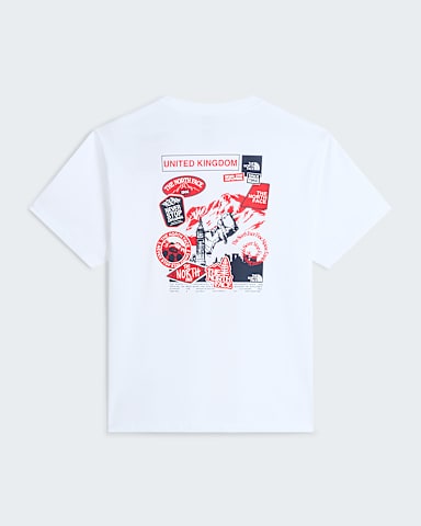 Unisex Country Stickers Grobritannien TShirt im RelaxedSchnitt TNF TNF WhiteTNF White hero