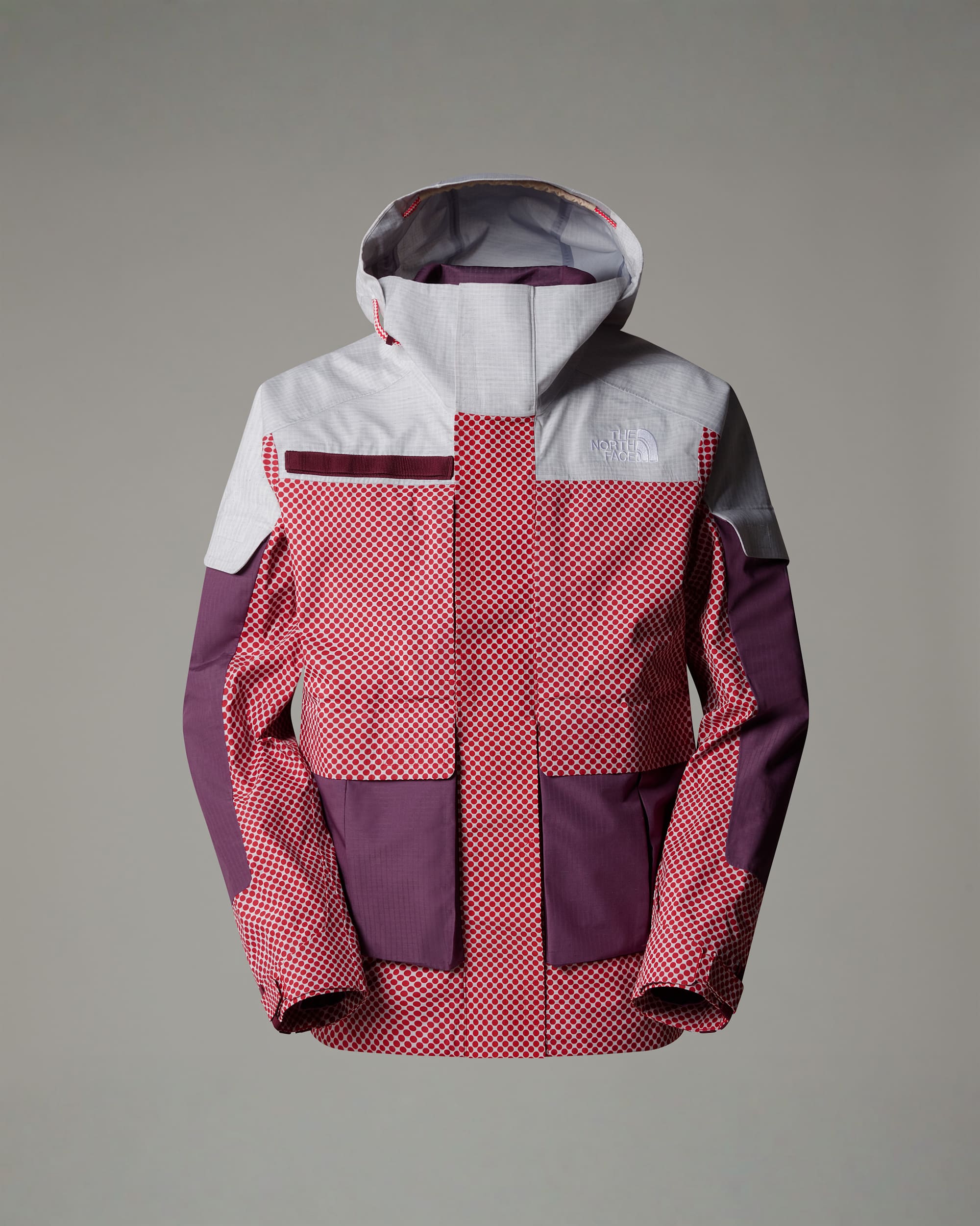 A68a DryVent Monoshelljas voor heren TNF TNF RedMidnight Mauve HERO