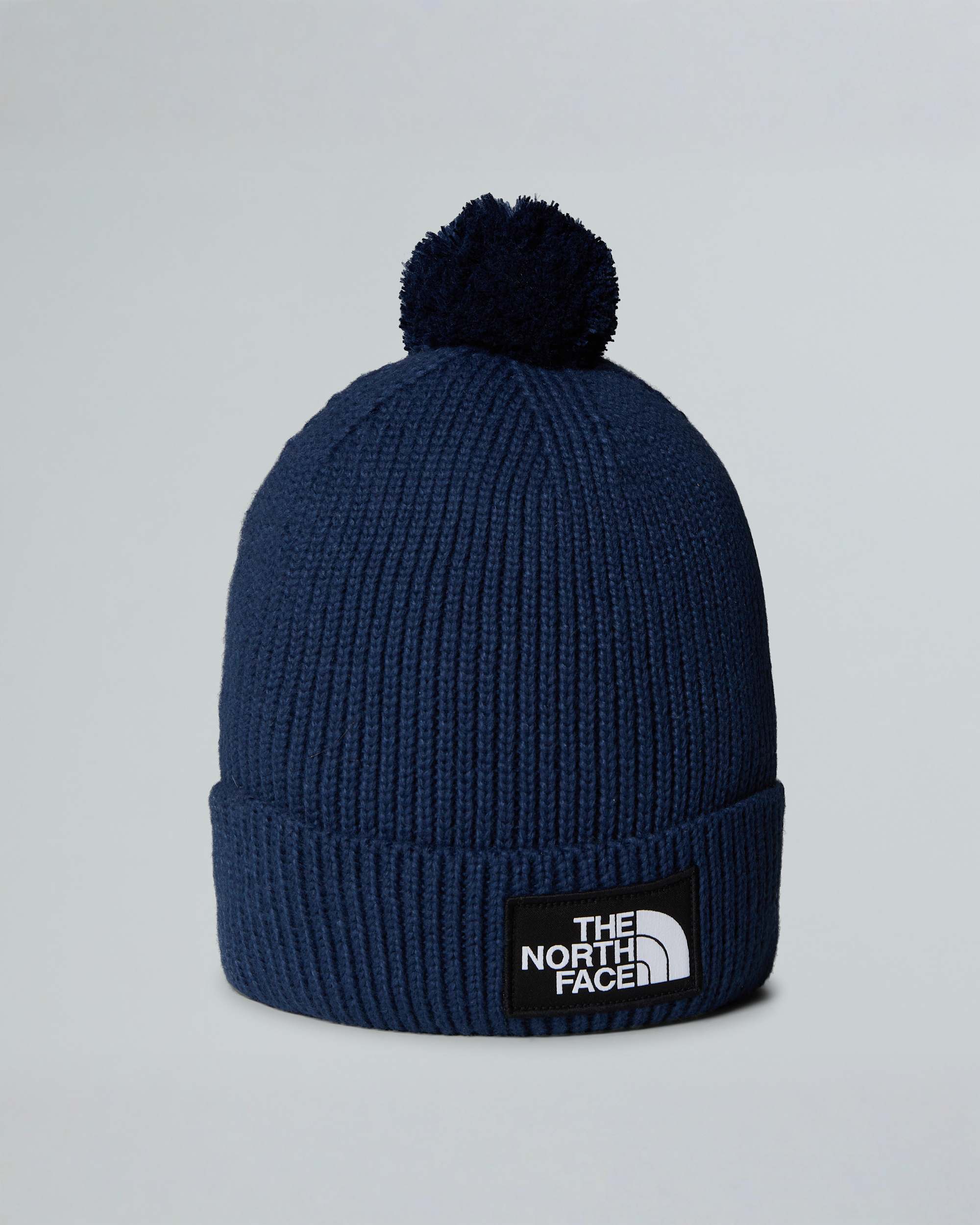 TNF Logo Box Pom Beanie TNF HERO