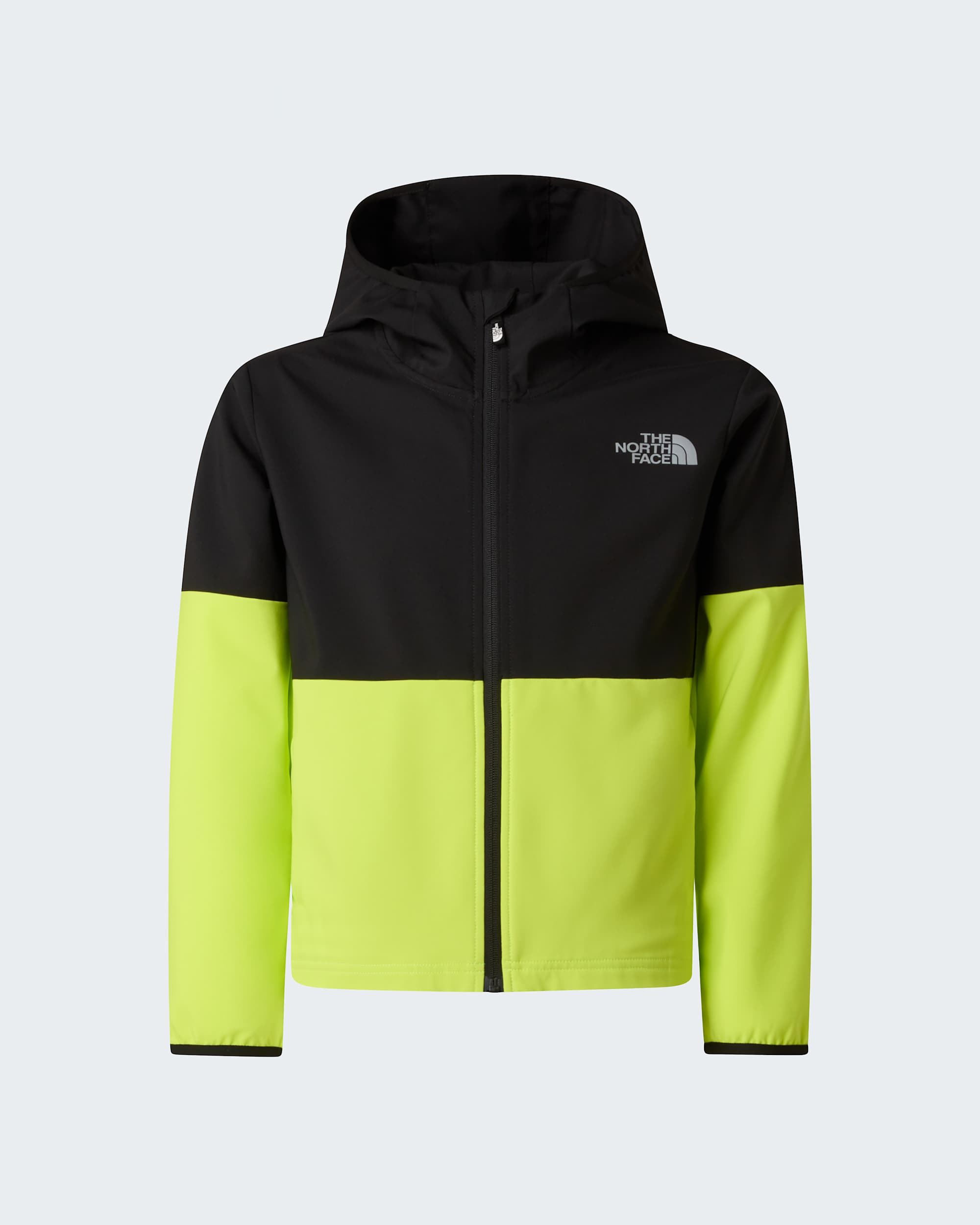 On The Trail Kapuzenjacke mit durchgehendem RV fr Jungen TNF TNF BlackFizz LimeSilver Reflective ALT20