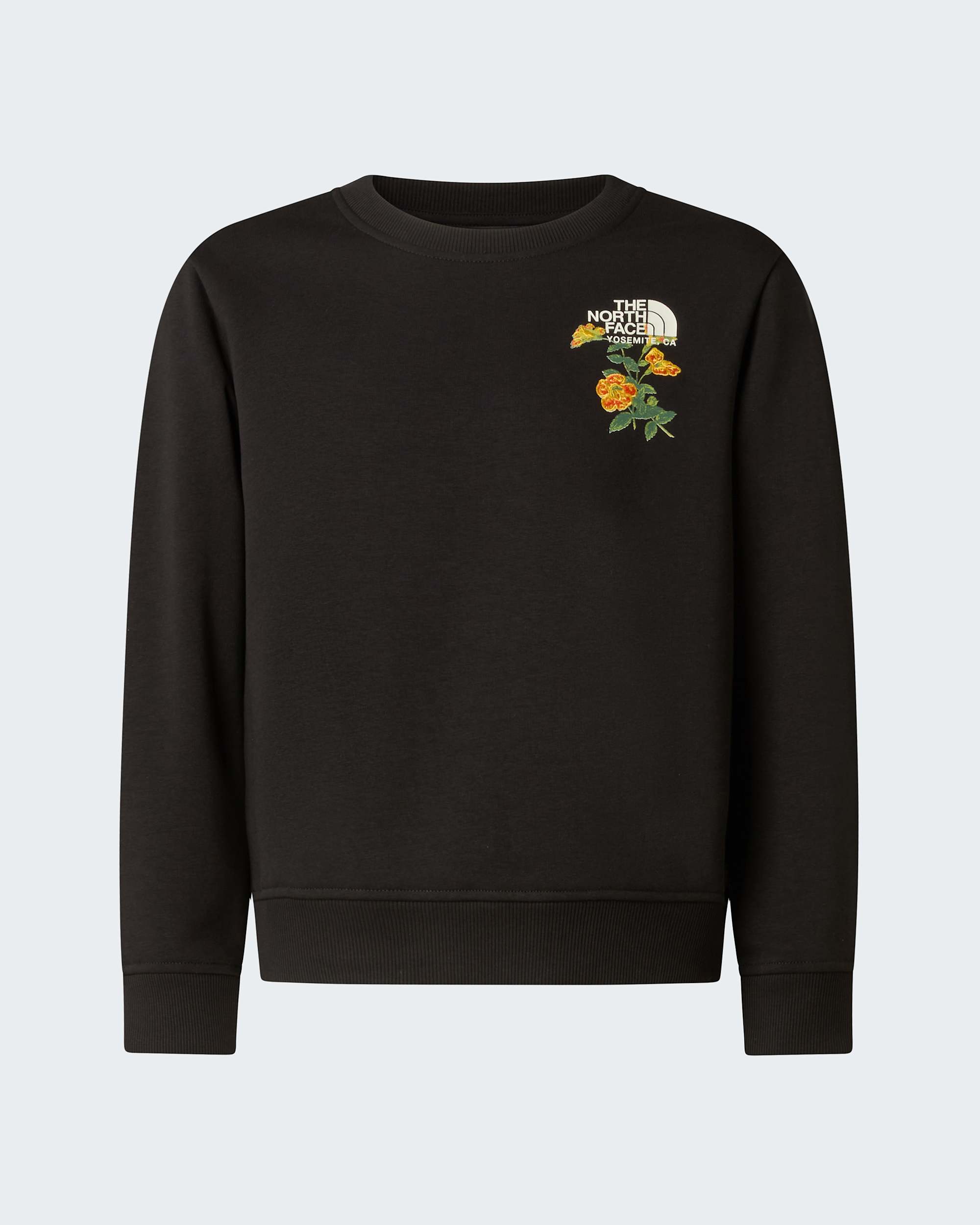 Flora Relaxedsweatshirt voor meisjes TNF TNF Black ALT20