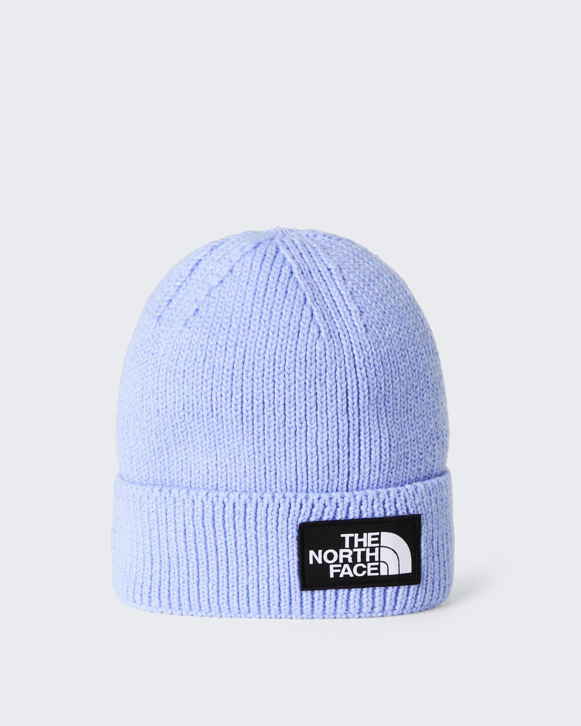TNF Logo Box Beanie mit Umschlag TNF Periwinkle Glow HERO