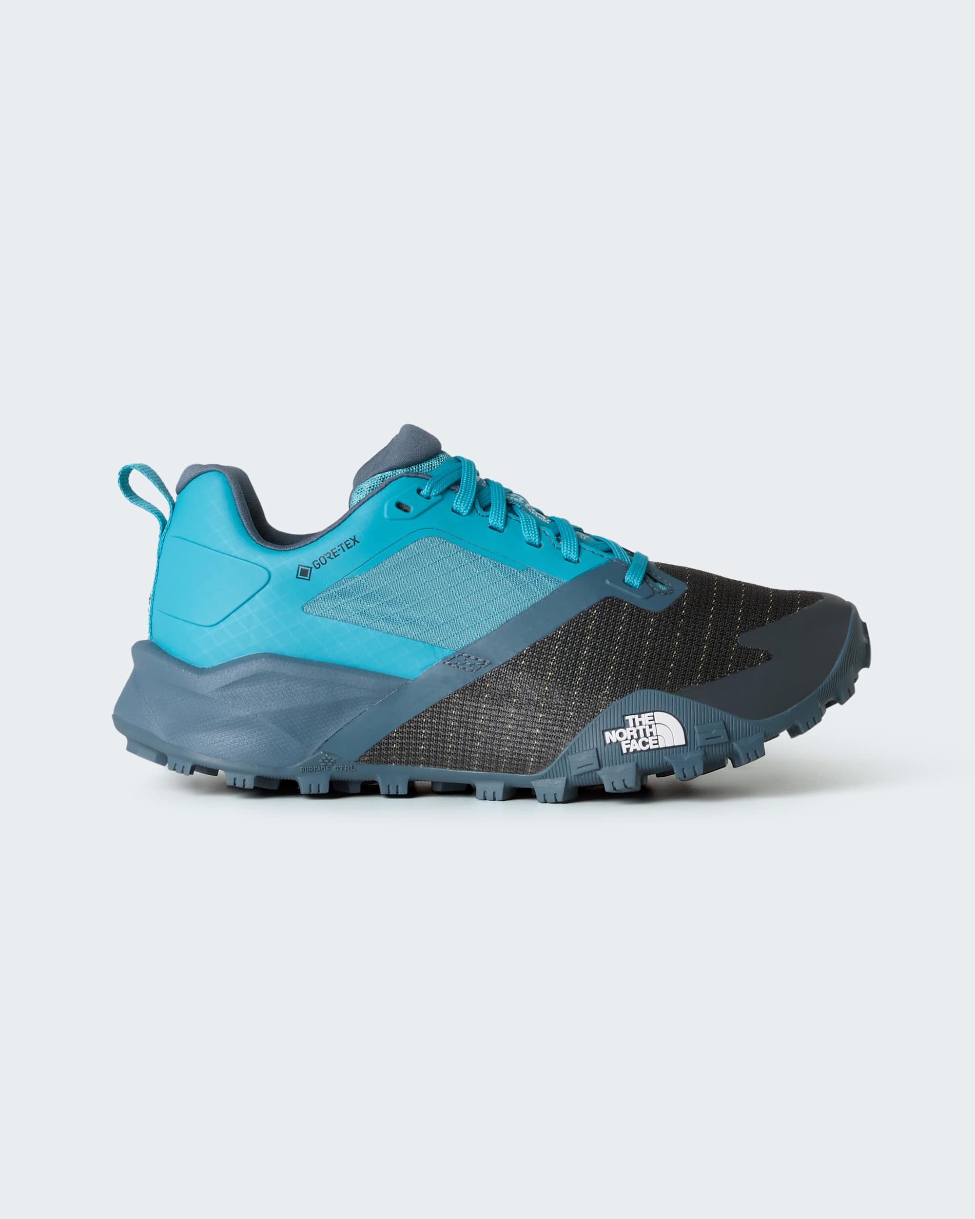 Damskie buty do biegw trailowych Offtrail TR GORETEX TNF River IceGranite Grey HERO