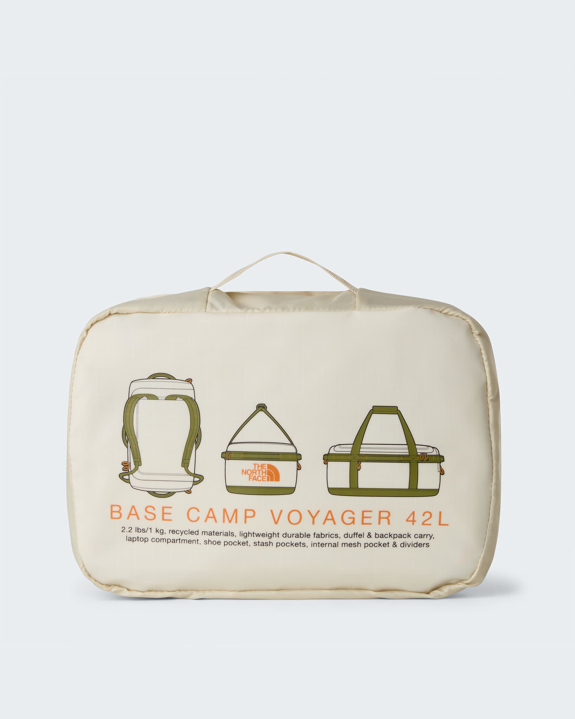 Bolsa de viaje Base Camp Duffle Voyager 42L TNF Desert StoneCedarDesert Rust ALT5