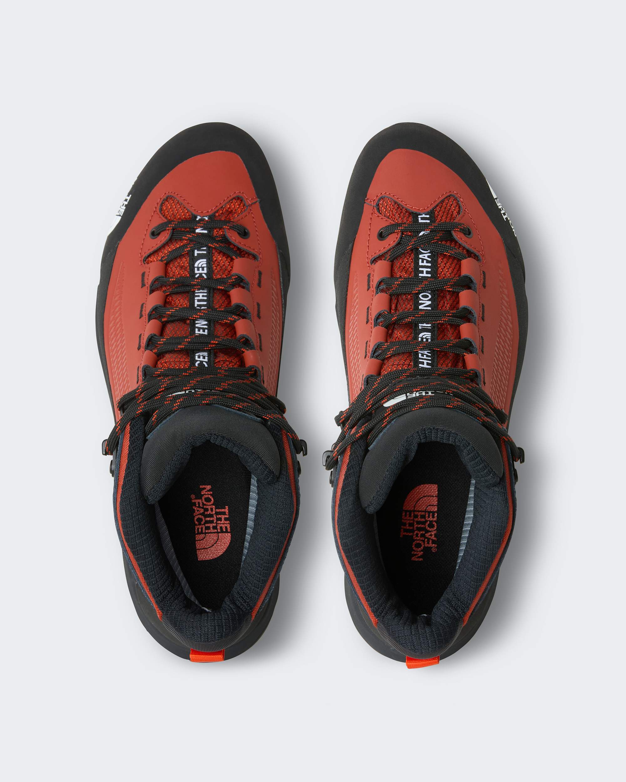 Mens Verto GORETEX Alpine Mid Boots TNF Iron ClayLava Red ALT1