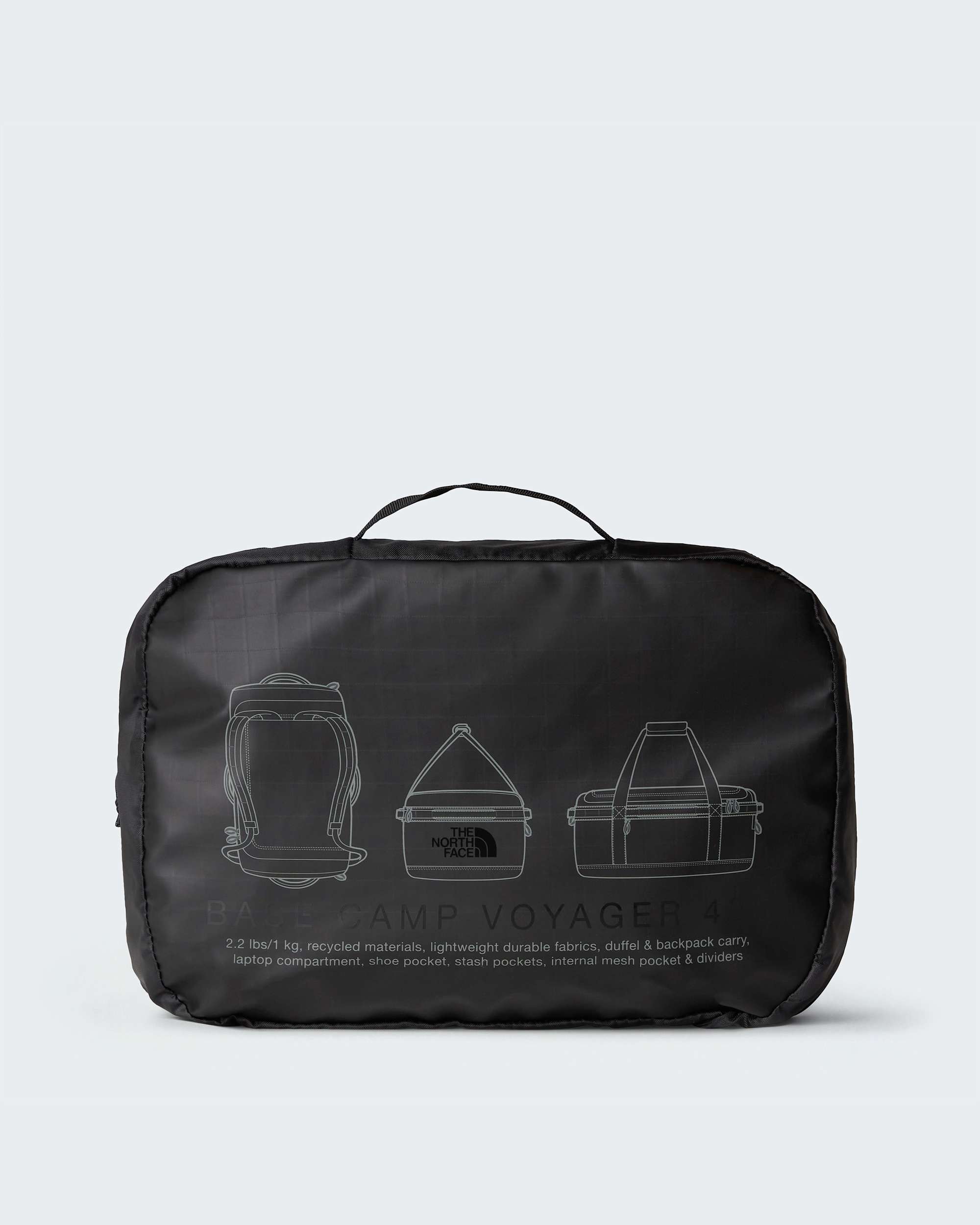 Bolsa de viaje Base Camp Duffle Voyager 42L TNF TNF BlackAsphalt Grey ALT5
