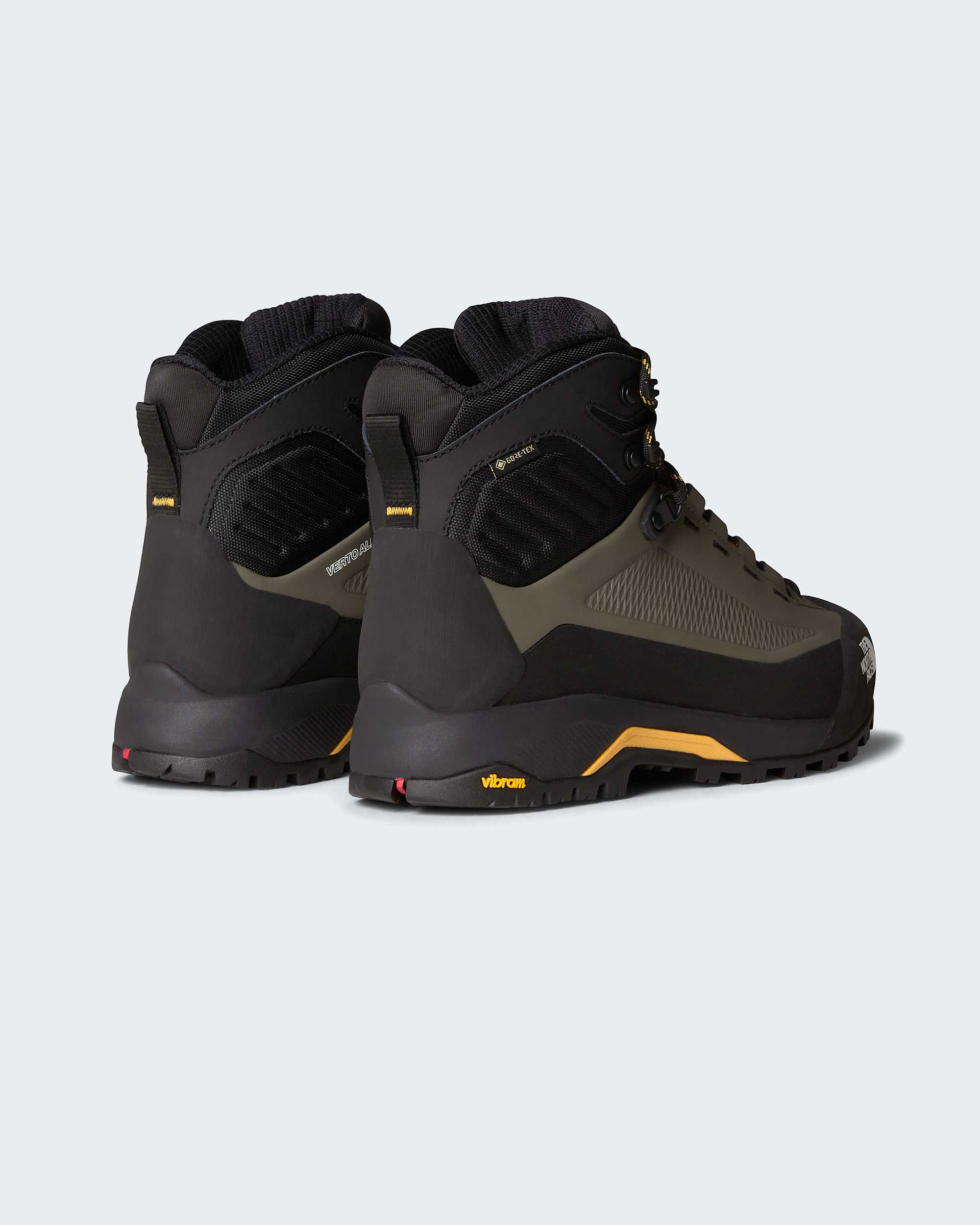 Mens Verto GORETEX Alpine Mid Boots TNF New Taupe GreenSummit Gold ALT6
