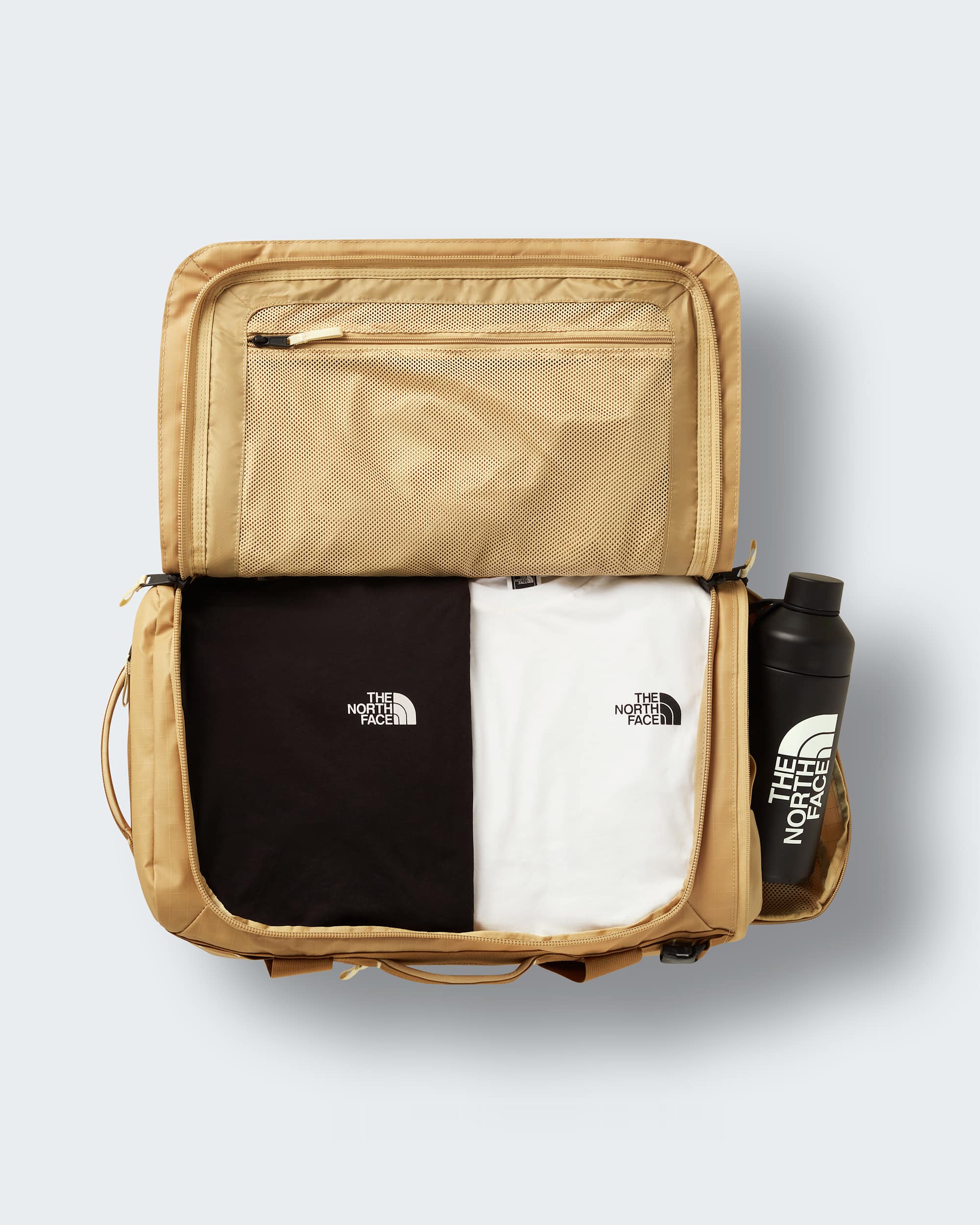 Bolsa de viaje Base Camp Duffle Voyager 42L TNF Khaki StoneUtility BrownDesert Stone ALT2