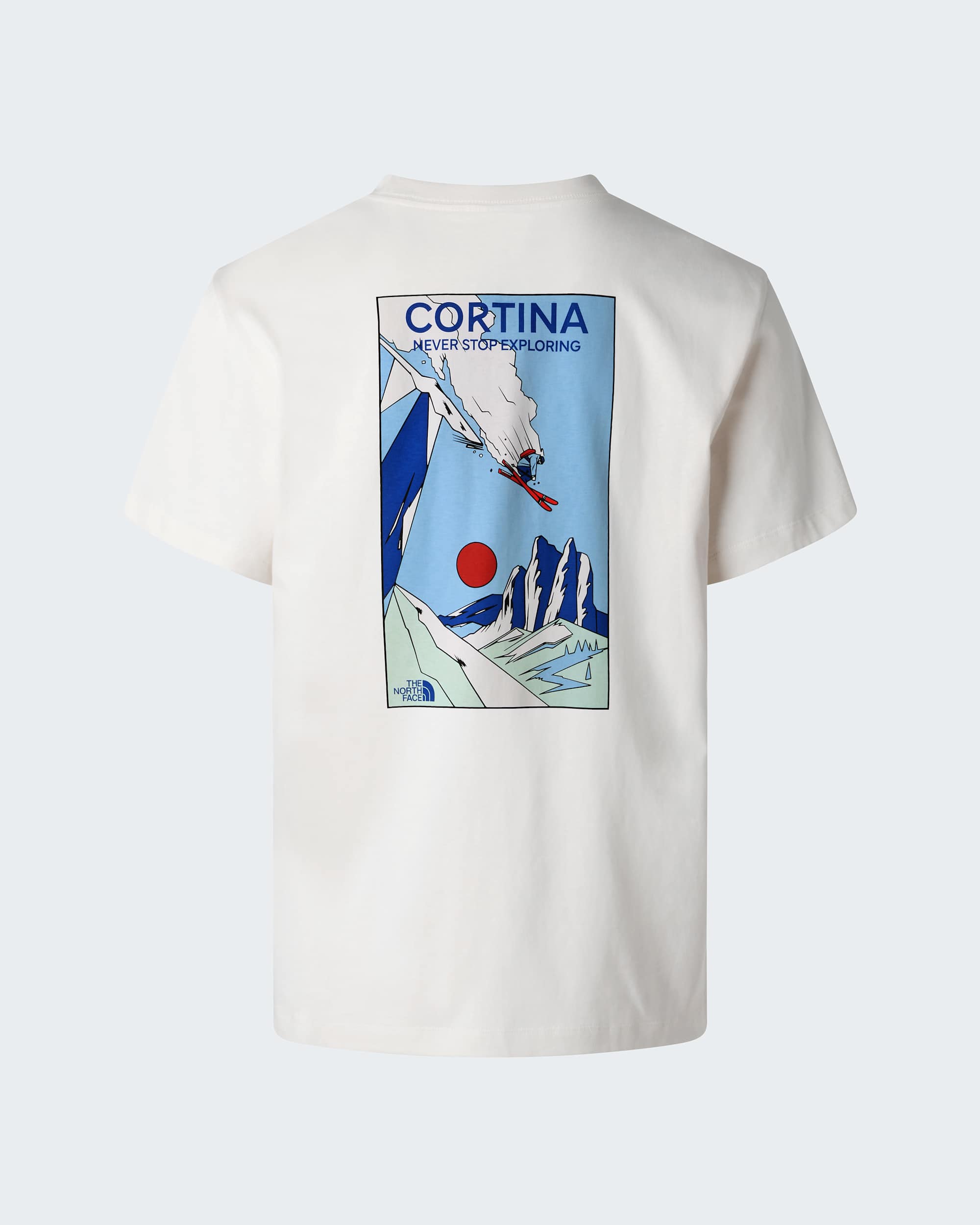 Unisex Mountain Celebration Regular Graphic TShirt TNF White Dune HERO