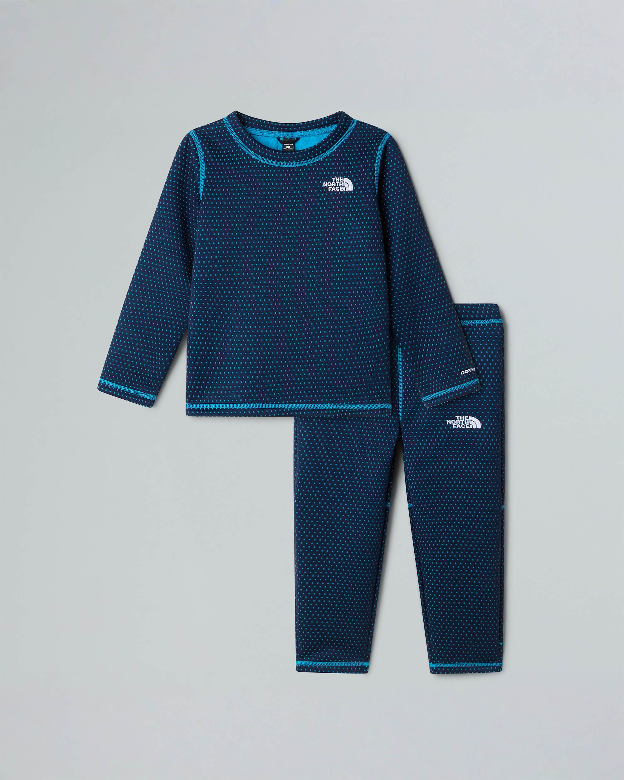 DotKnit thermische basislaagset voor kinderen TNF HERO