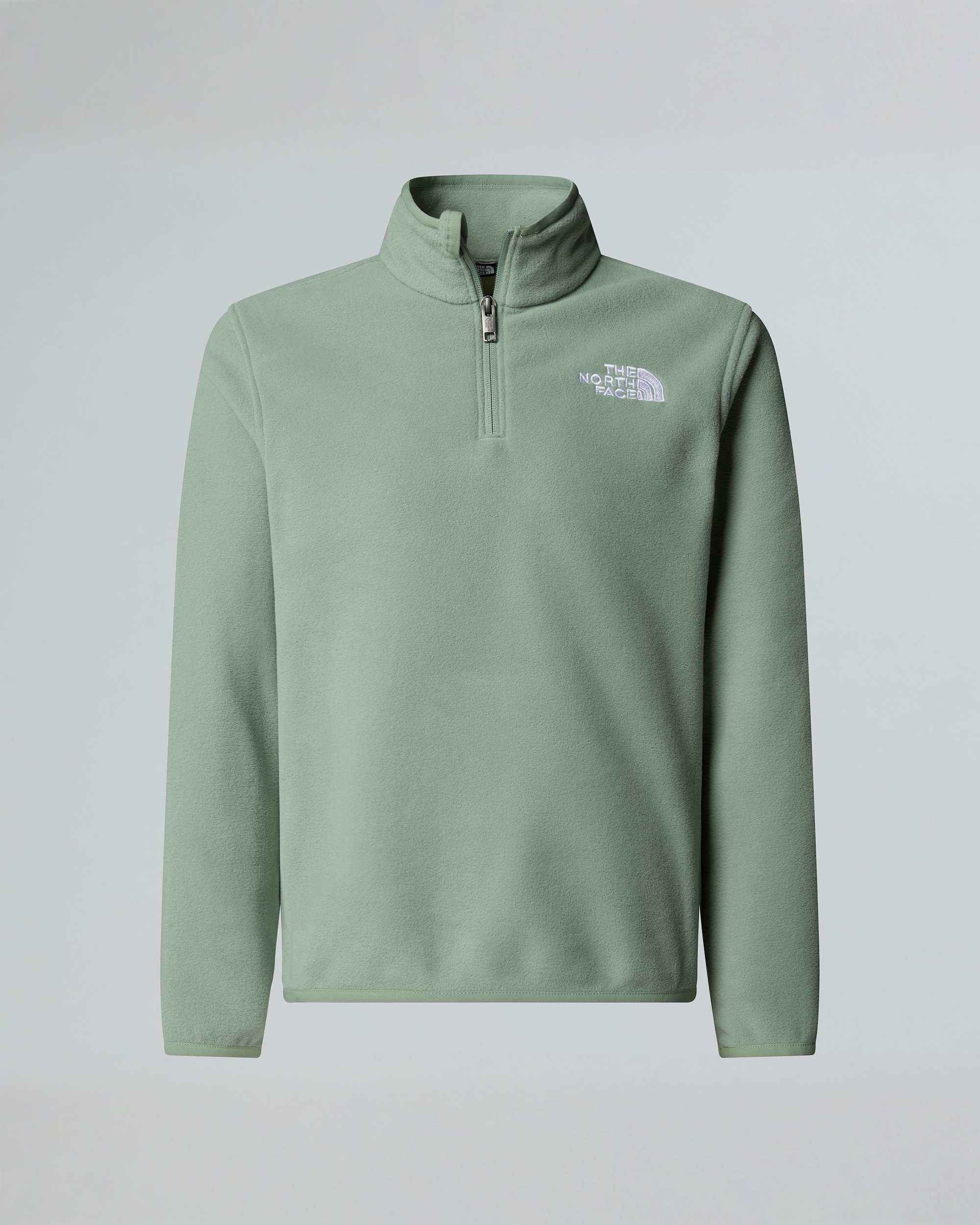 Glacierfleece met kwartrits voor tieners TNF HERO