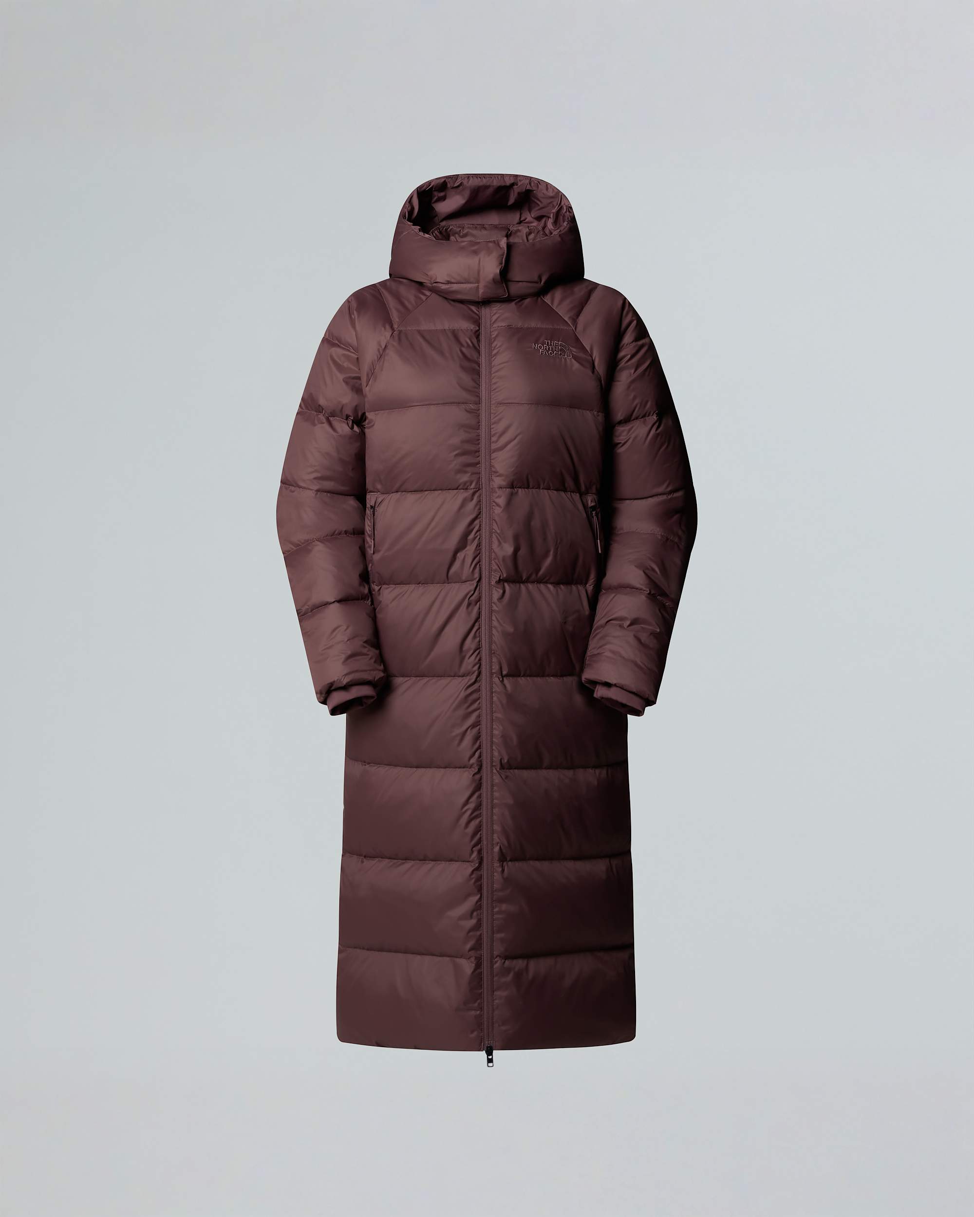 Parka larga de plumn con capucha Hydrenalite City para mujer TNF HERO