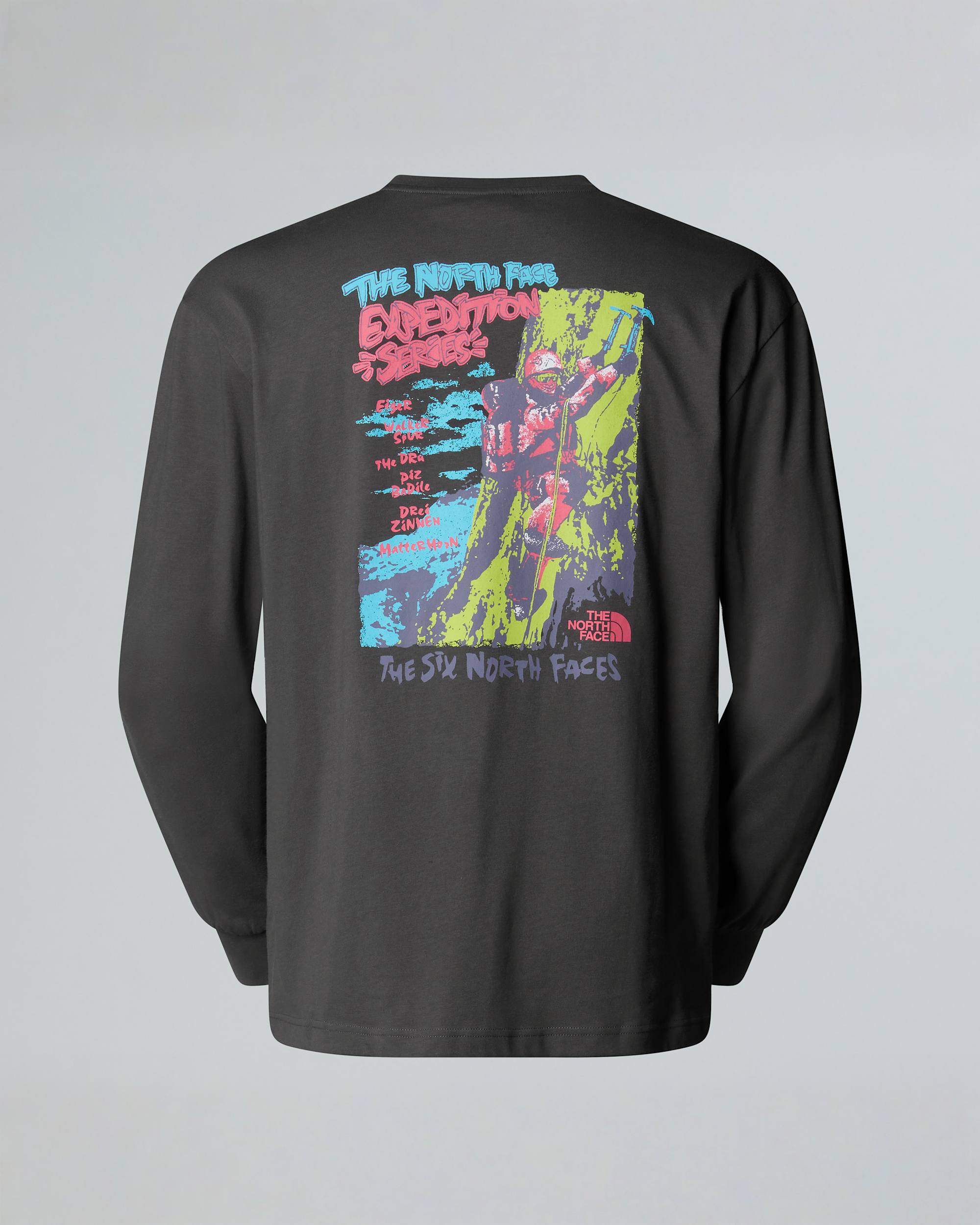 Camiseta holgada de mana larga Expedition Celebration unisex TNF ALT1