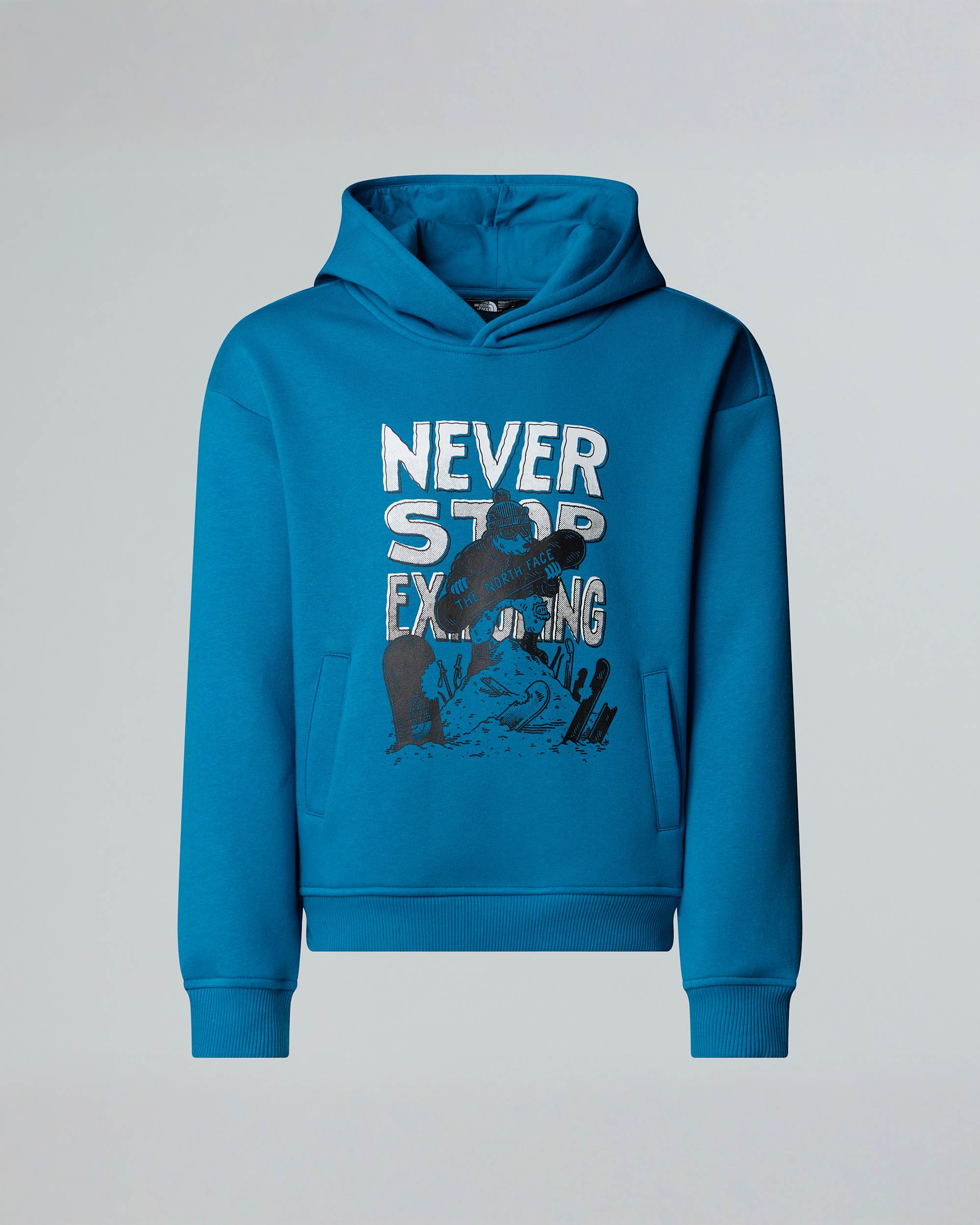 Boys Sports Oversized Graphic Hoodie TNF hero
