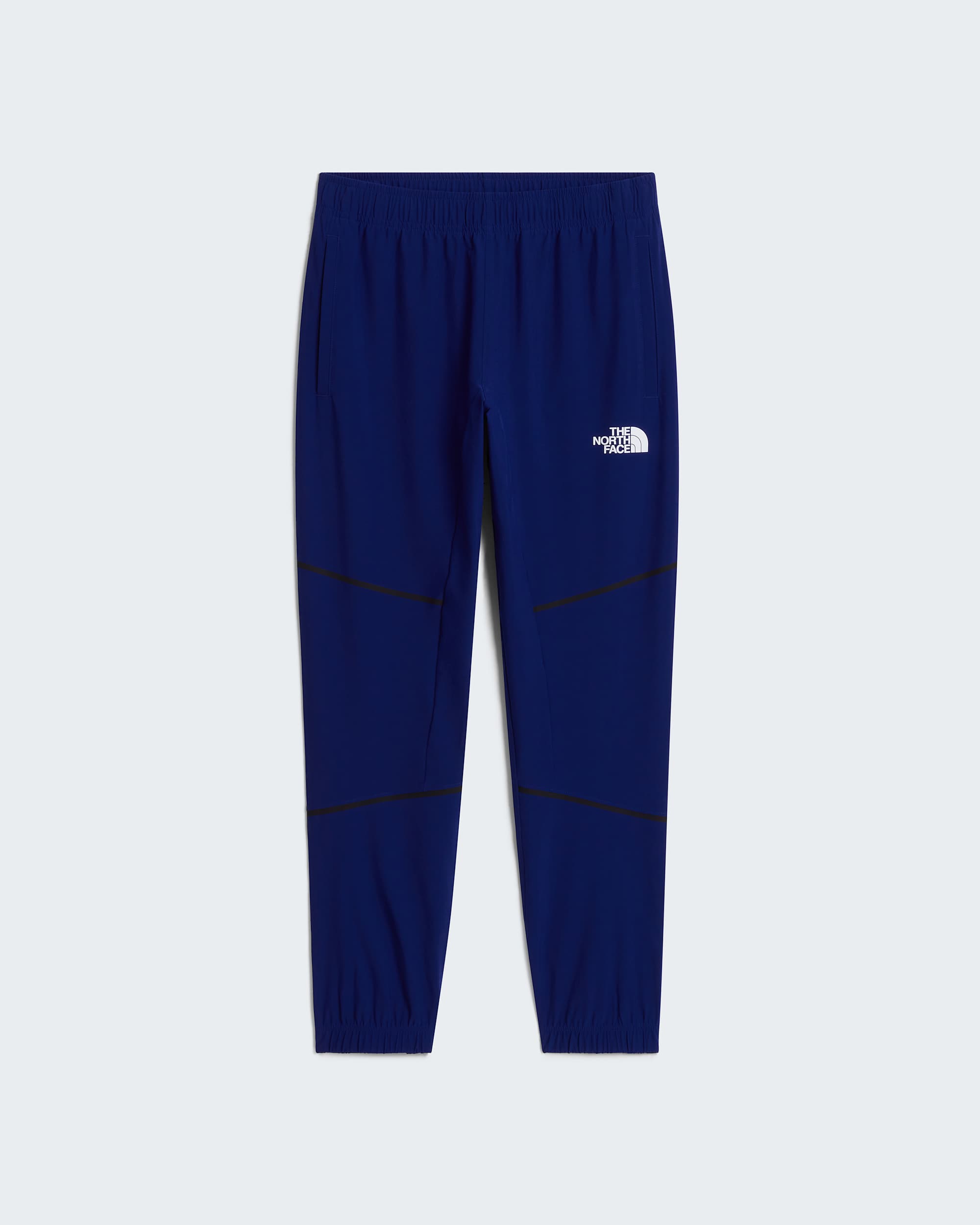 Geweven Mountain Athleticsbroek voor tieners TNF Bold Blue ALT30
