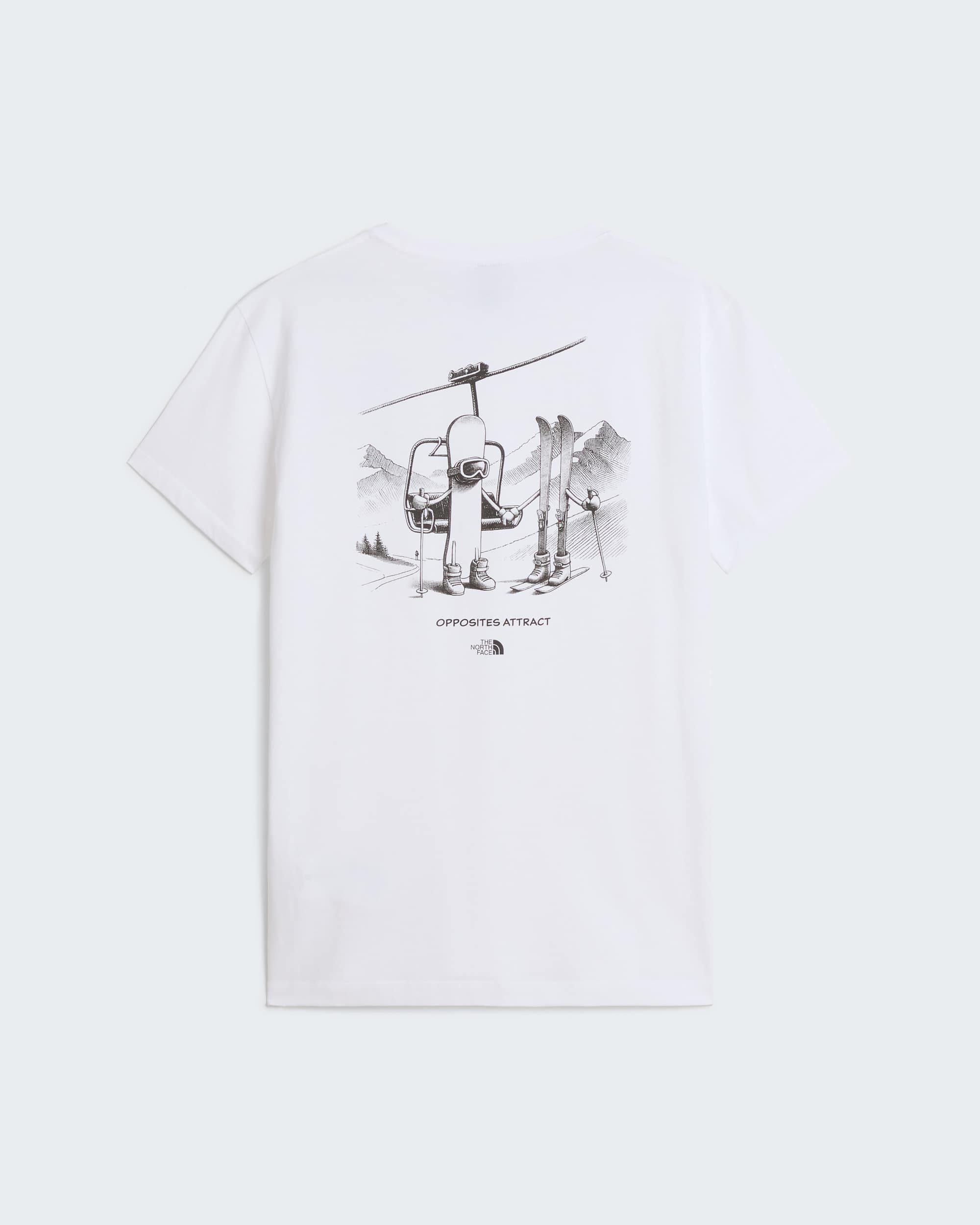 Unisex Opposites Attract Relaxed Graphic TShirt TNF HERO