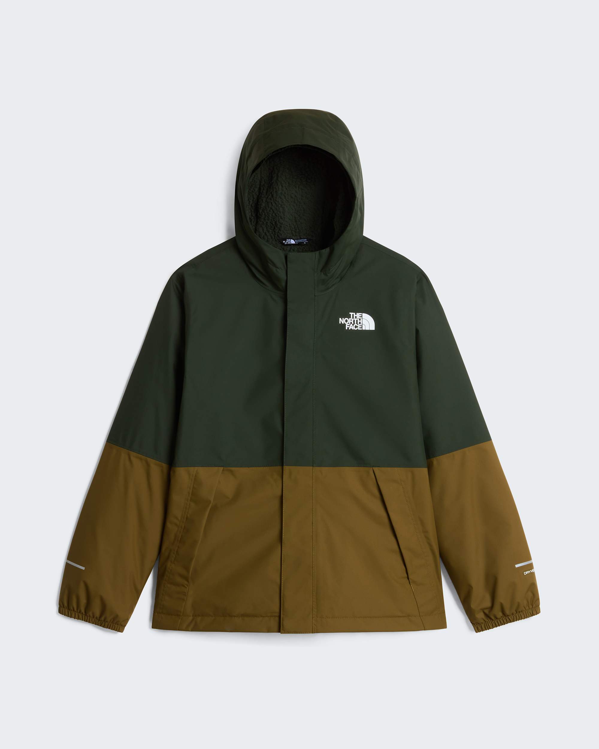 Warme Antoraregenjas voor jongens TNF Bottle GreenCaraway Seed ALT30