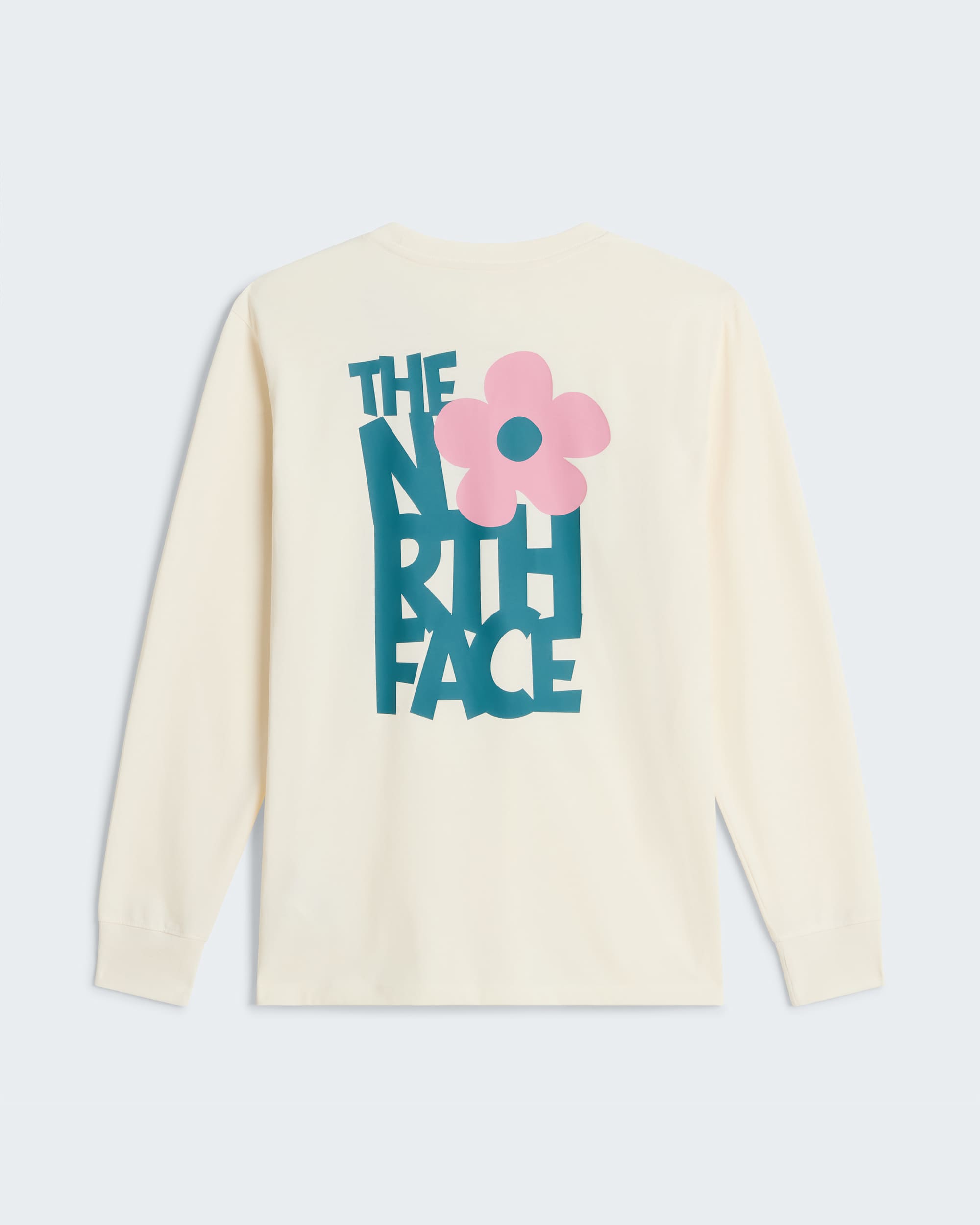 Womens Flower Logo Regular Graphic LongSleeve TShirt TNF alt1