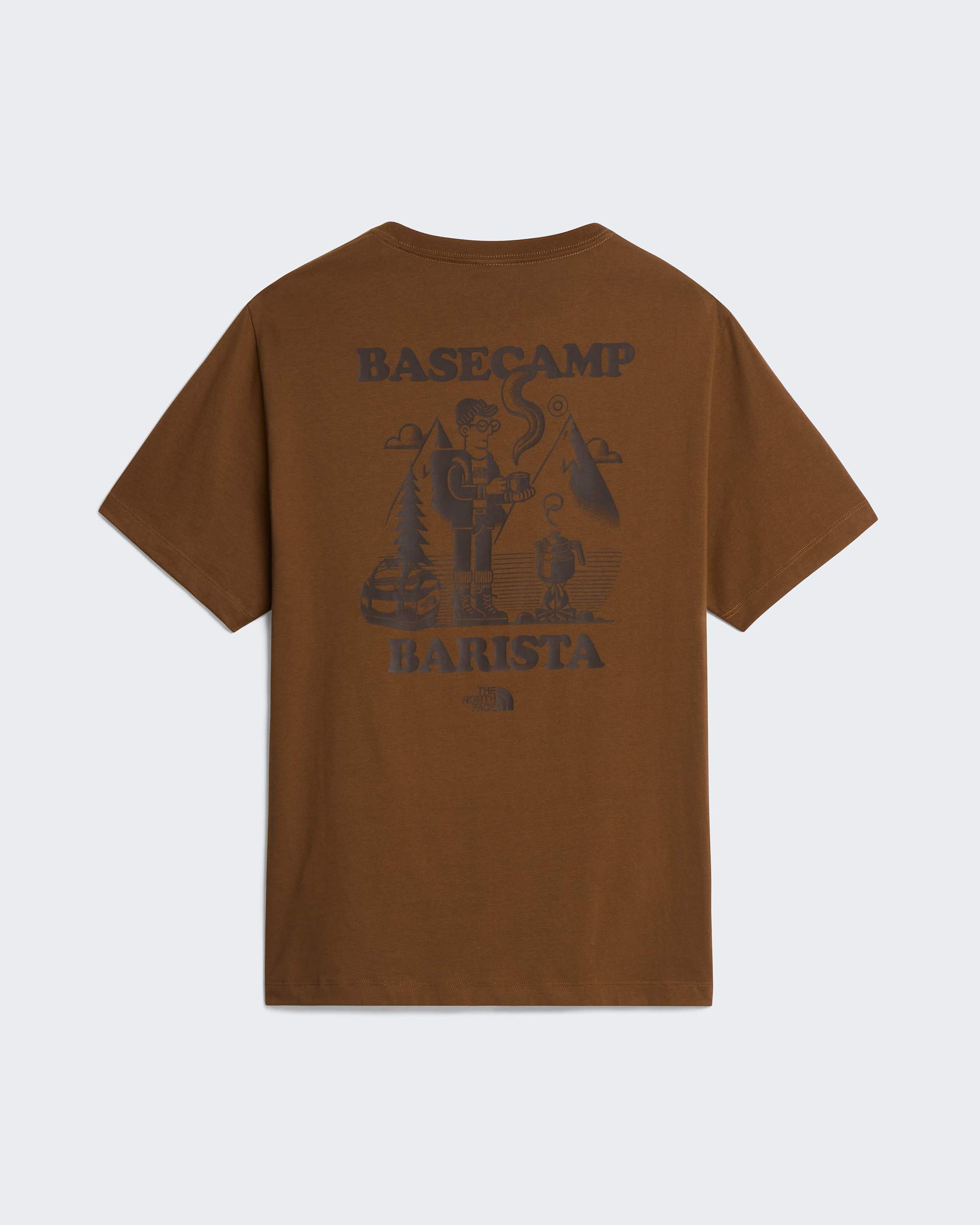 Basecamp Barista Relaxed Graphic TShirt Uniseks TNF HERO