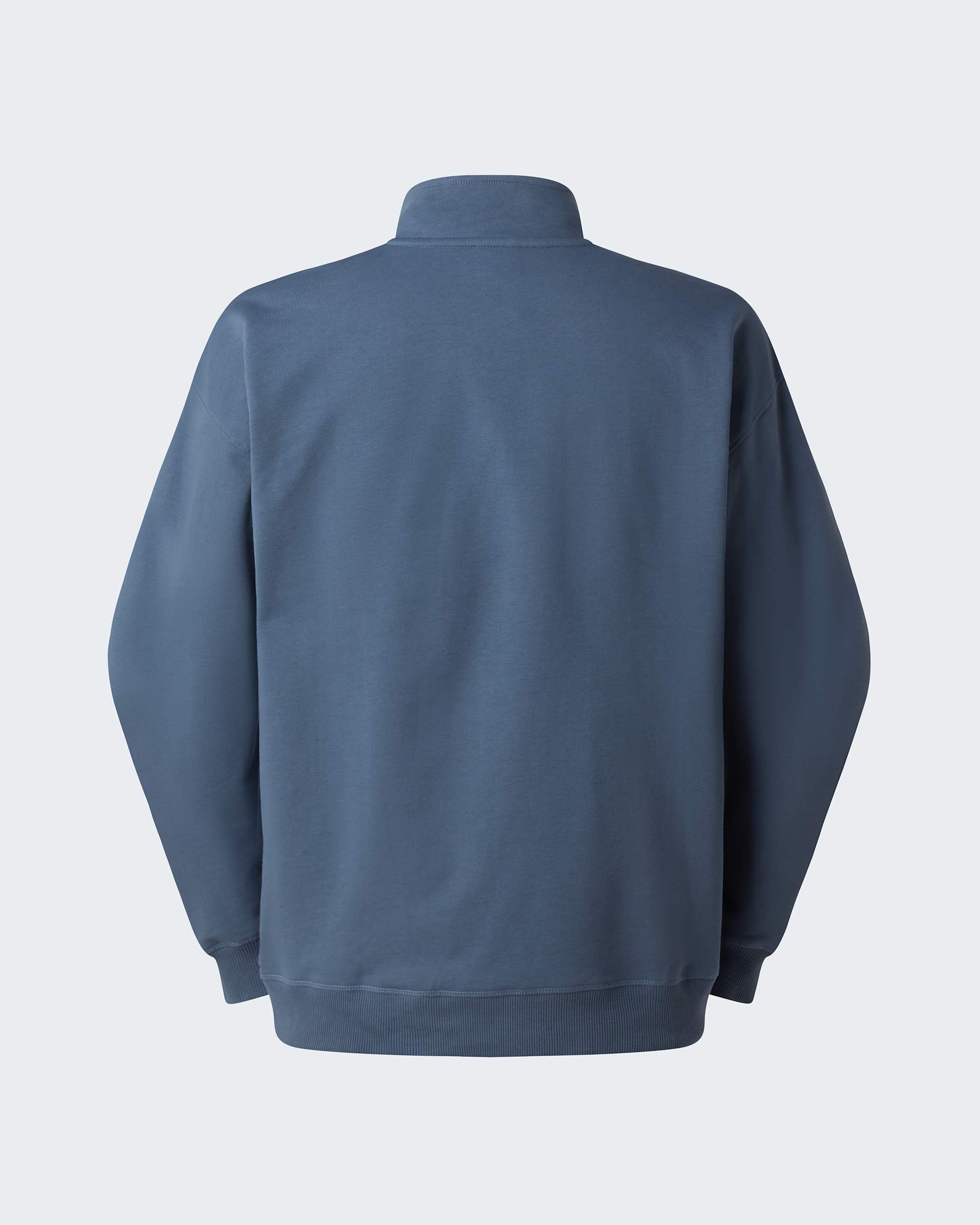 Essential leicht  relaxt geschnittenes Sweatshirt mit 14langem RV in Unisex TNF alt1