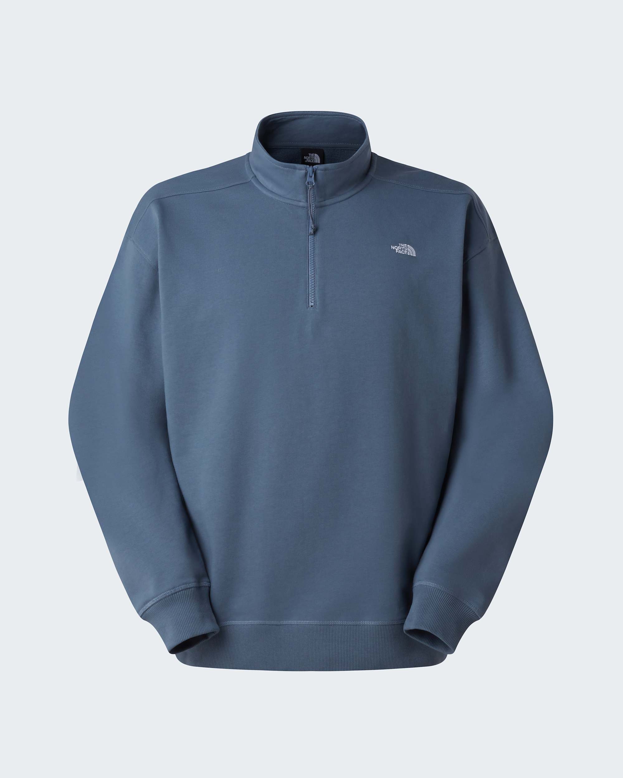 Essential leicht  relaxt geschnittenes Sweatshirt mit 14langem RV in Unisex TNF hero