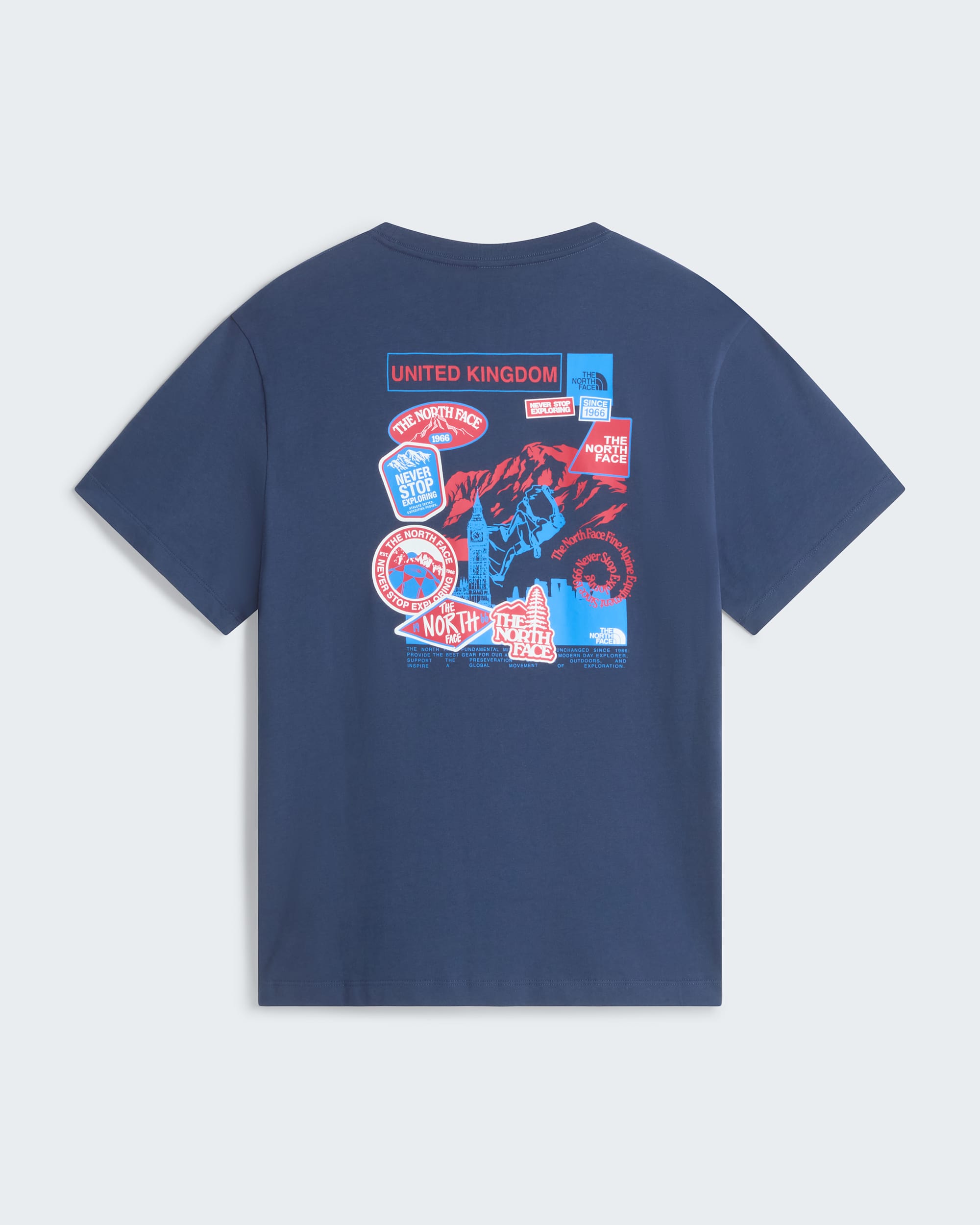 Country Stickers UK Relaxed tshirt  unisex TNF hero